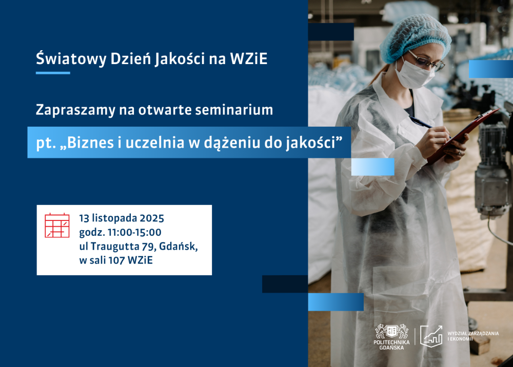 Światowy Dzień Jakości na PG -plakat