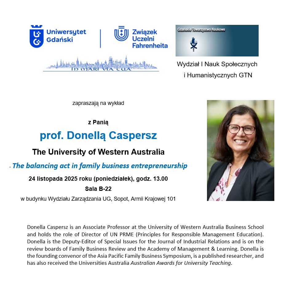 Zaproszenie na wykład - plakat