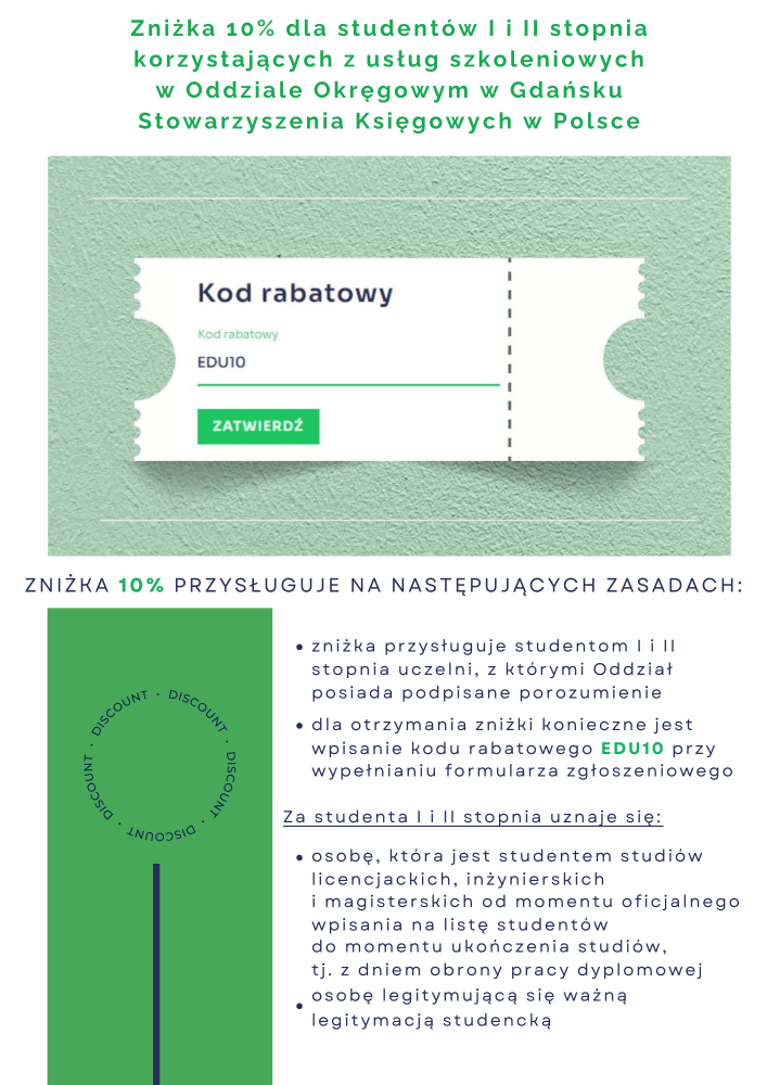 oferta na kursy certyfikowane z rachunkowości oraz kadry i płace- plakat