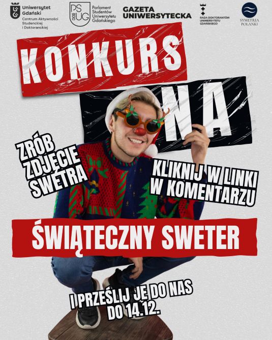 konkurs na świąteczny sweter- plakat