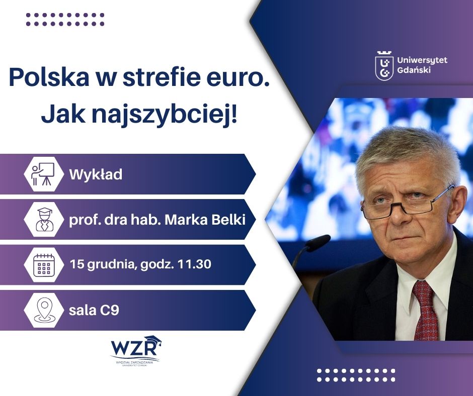 wykład profesora Marka Belki -plakat