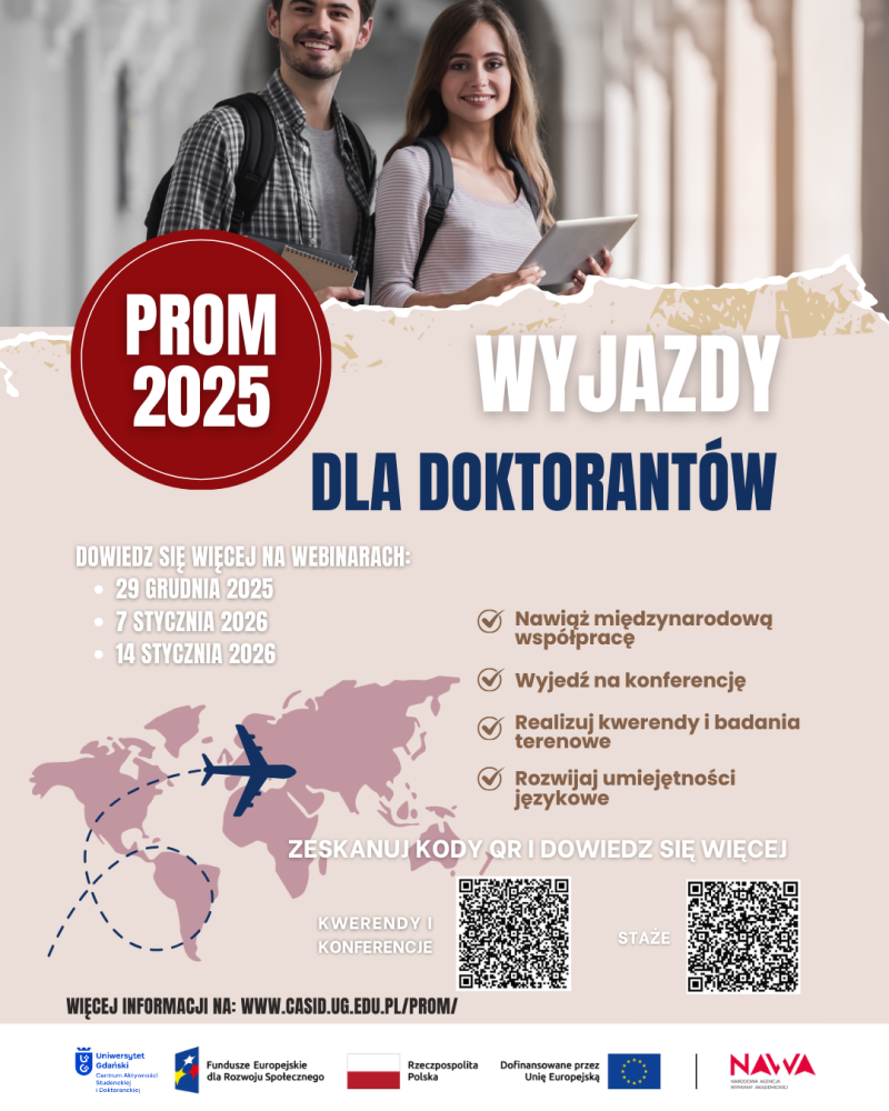 wyjazdy dla doktorantów PROM- plakat