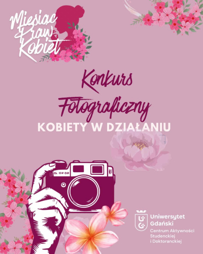 Konkurs fotograficzny „Kobiety w działaniu”- plakat