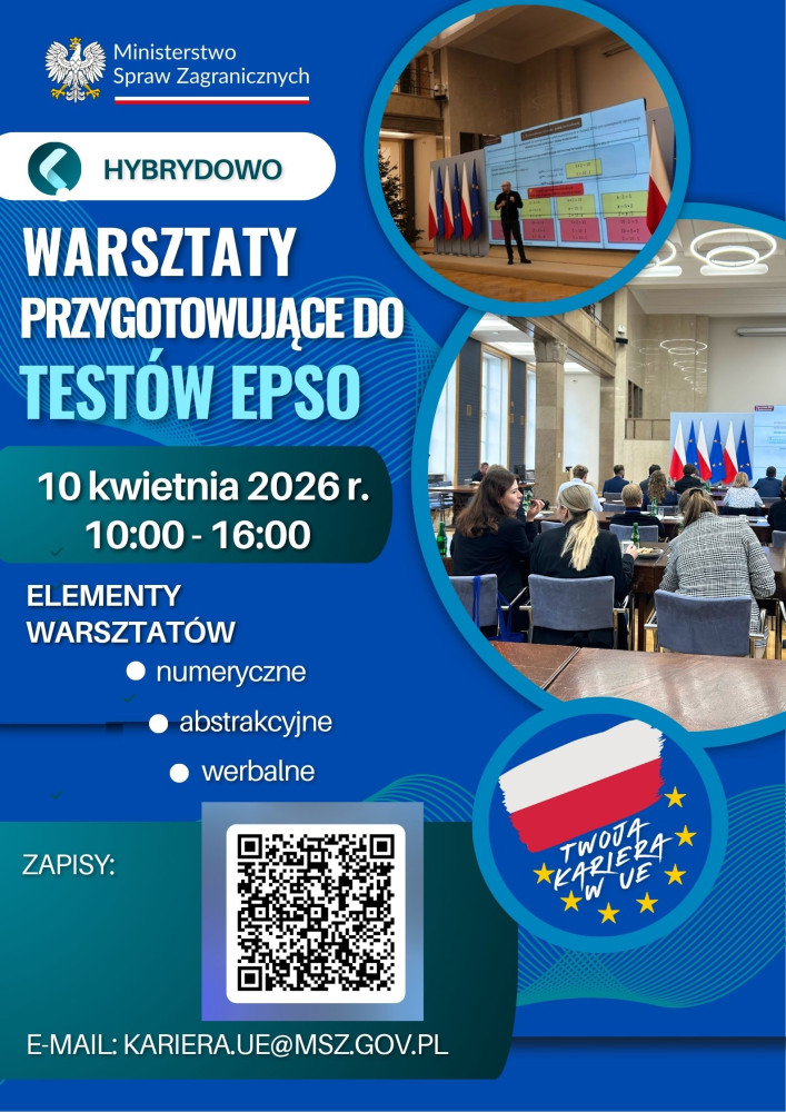 warsztaty EPSO 10 kwietnia - plakat