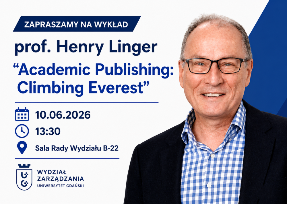 Zaproszenie na wykład prof. Henry'ego Lingera