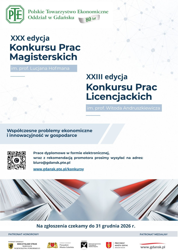 Konkurs Prac Dyplomowych  2026 - plakat