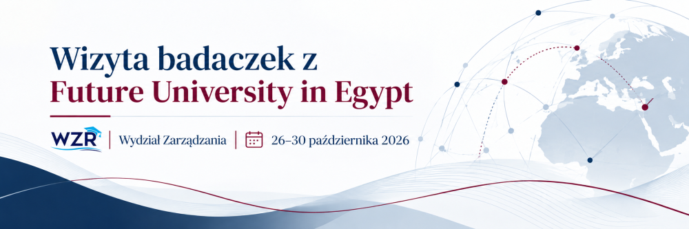 Goście z Future University in Egypt na Wydziale Zarządzania - banner