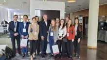 Członkowie Koła Naukowego Finansów i Ubezpieczeń podczas XII Kongresu Polskiej Izby Ubezpieczeń