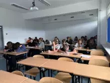 Uczestnicy warsztatów naukowych warsztaty naukowe pt. „Błędy poznawcze - czym są i jak nauczyć się je rozpoznawać w procesie podejmowania decyzji”