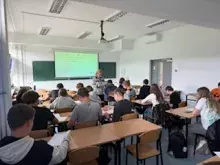Uczestnicy warsztatów naukowych warsztaty naukowe pt. „Błędy poznawcze - czym są i jak nauczyć się je rozpoznawać w procesie podejmowania decyzji”