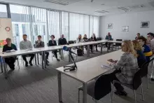 zdjęcie z wręczenia nagród Akademickiego Budżetu Obywatelskiego oraz drugiej edycji Zielonego Uniwersytetu 