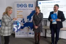 zdjęcie z wręczenia nagród Akademickiego Budżetu Obywatelskiego oraz drugiej edycji Zielonego Uniwersytetu 