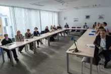 zdjęcie z wręczenia nagród Akademickiego Budżetu Obywatelskiego oraz drugiej edycji Zielonego Uniwersytetu 