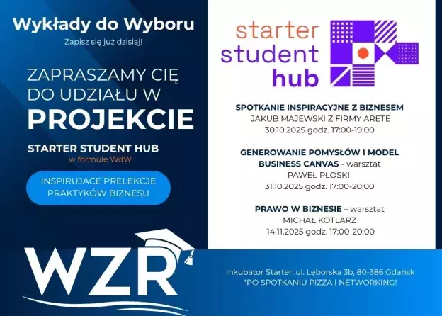 Wykłady do Wyboru w ramach projektu Starter…
