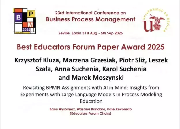 Piotr Sliż nagrodzony podczas International BPM…