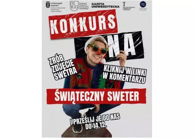 Zapraszamy do  konkursu na „Najładniejszy (lub Najbardziej Kiczowaty!) Świąteczny Sweter”