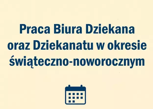 Praca Biura Dziekana oraz Dziekanatu w okresie…