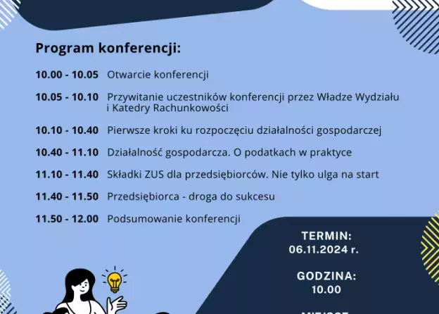 Konferencja "Działalność gospodarcza - pomysł na własną drogę zawodową"
