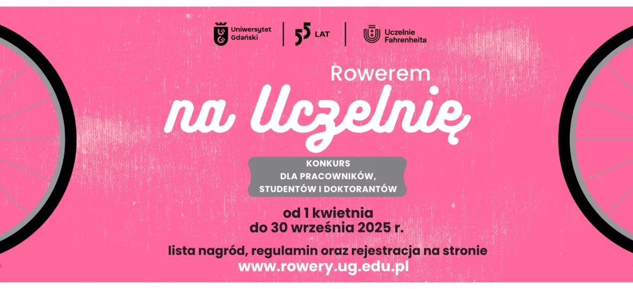 Rowerem na Uczelnię - banner