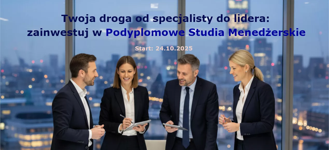 Podyplomowe Studia Menedżerskie - banner