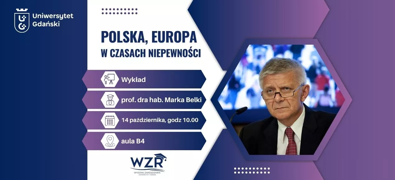 wykład prof. dra hab. Marka Belki - banner