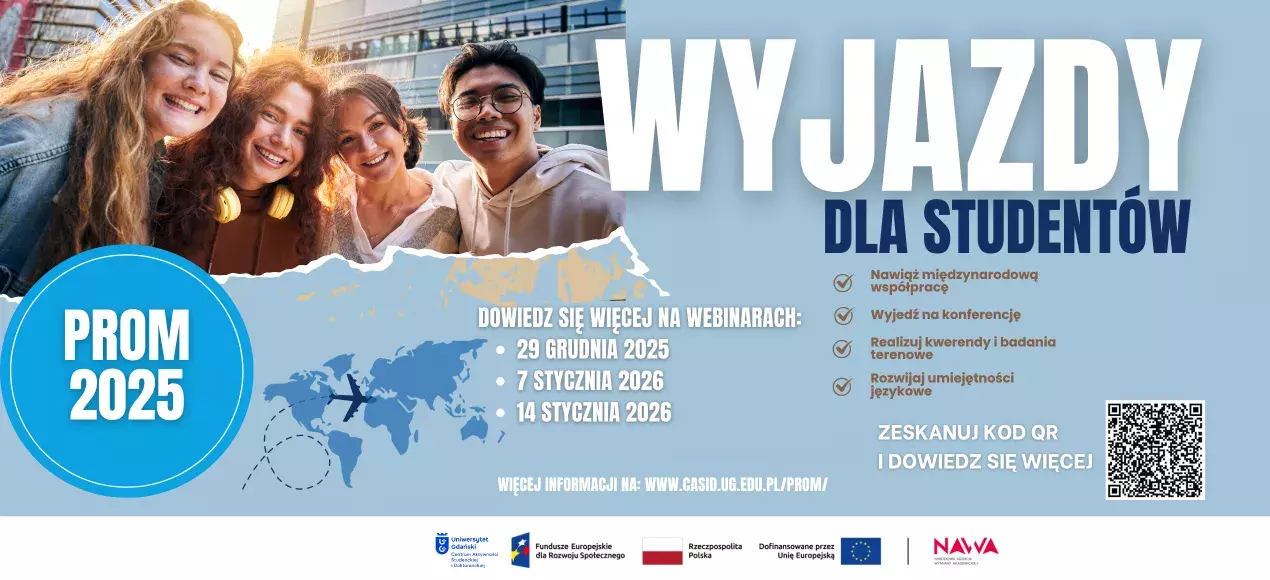 wyjazdy dla studentów PROM- plakat