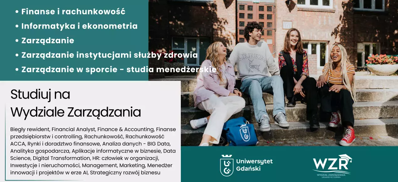 Studiuj na Wydziale Zarządzania UG - plakat