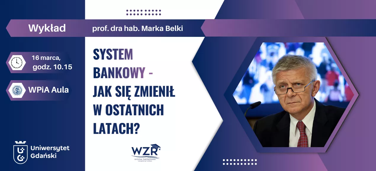 wykład profesora Marka Belki- plakat